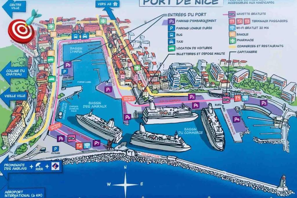Atypique Studio Port De Nice Apartment Luaran gambar